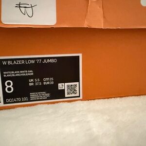 Nike Blazer Low '77 Jumbo in White and Black